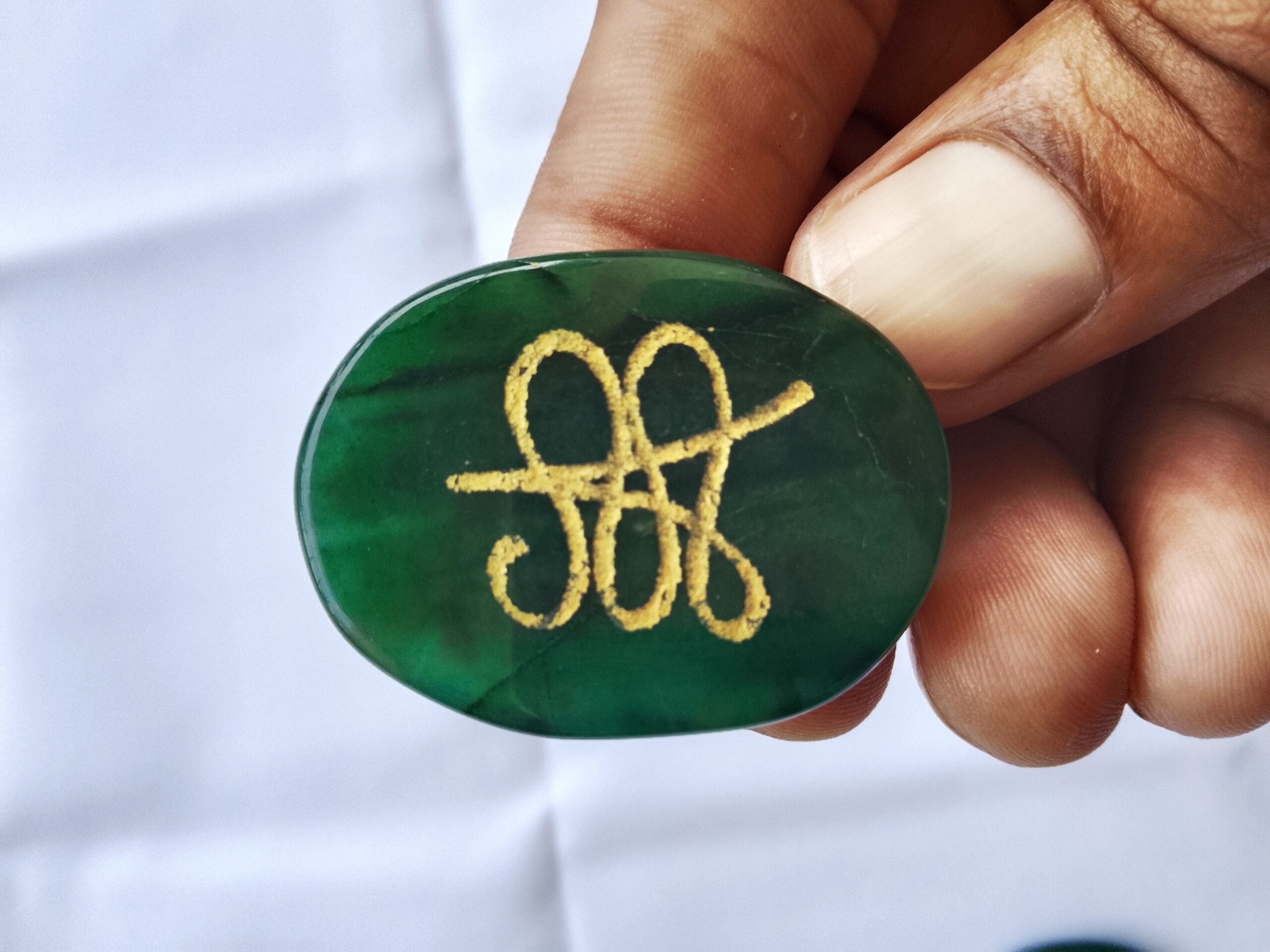 Green Aventurine Zibu Coin - Image 3