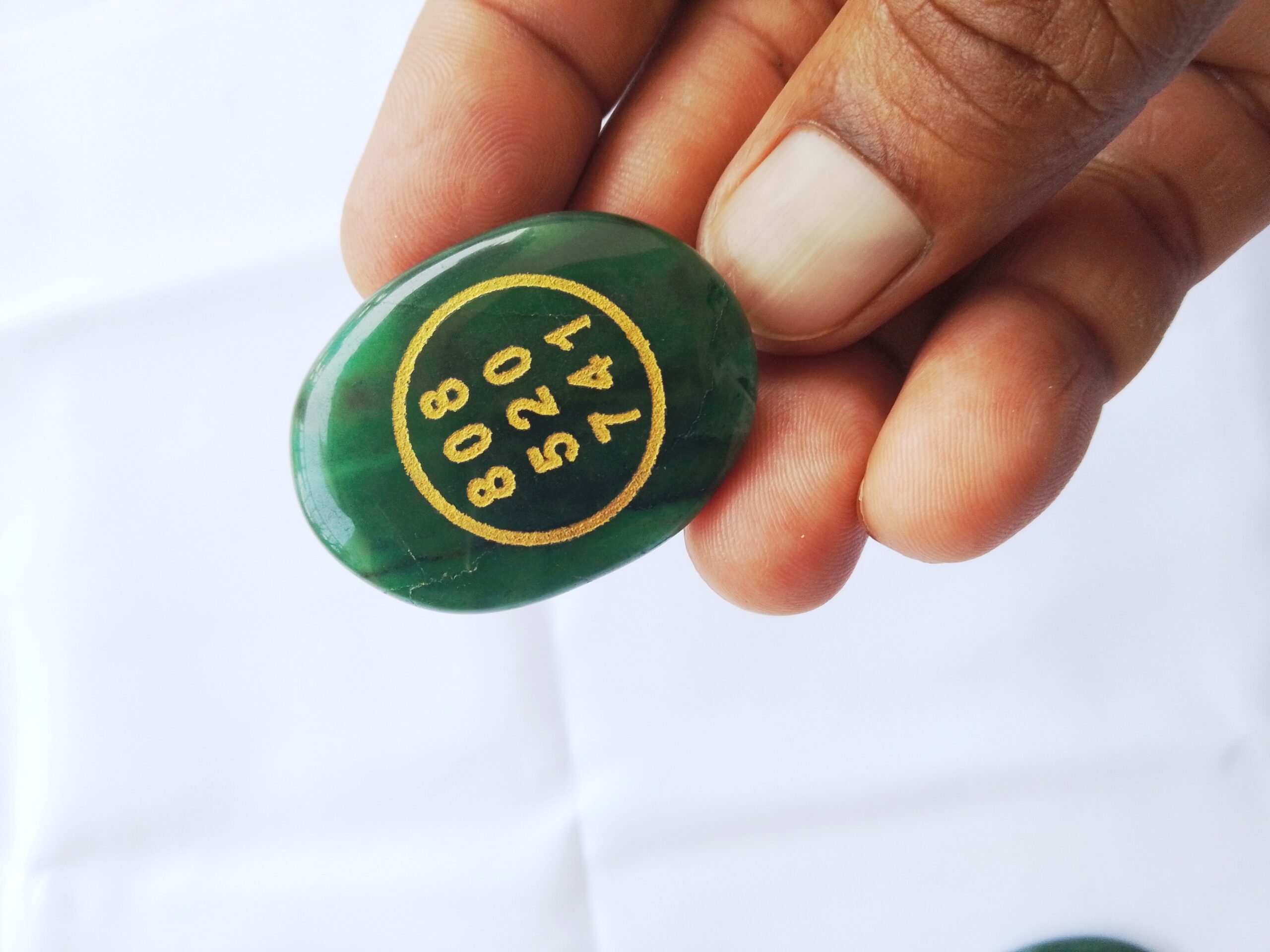 Green Aventurine Zibu Coin - Image 2