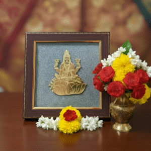 Maa Lakshmi Pyrite Frame for Wealth & Prosperity